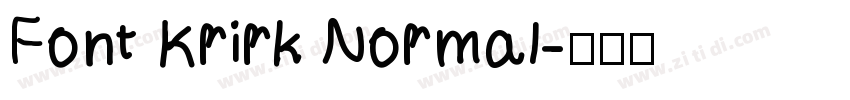 Font Krirk Normal字体转换